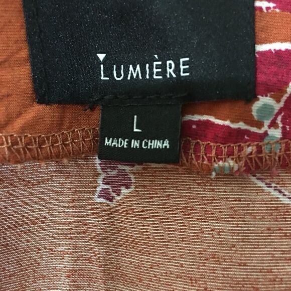 Lumiere Short Sleeve Printed Dress Size Large - Picture 5 of 5